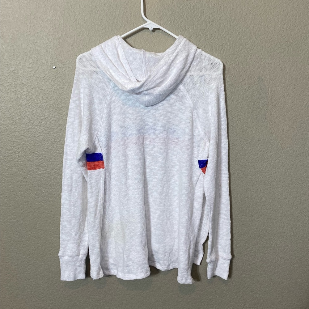 Sundry Slit Lightweight Knit Hoodie - Picture 10 of 12
